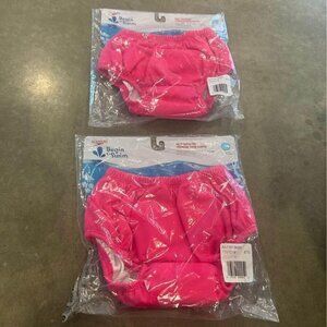 Brand new with tags. Swim diapers!! (2). Size large (18 months).